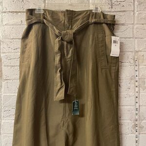 Ralph Lauren black label Olive khaki skirt 12 NWT